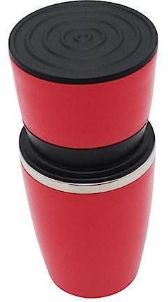 ABOOFAN Hundebett Mittel Tropfkaffeemaschine Kaffeeaufschäumer Elektrisch Kaffeemaschine Aus Edelstahl Manueller Kaffee Kaffeemühlen Mit Handkurbel Rot Tragbar Schleifer