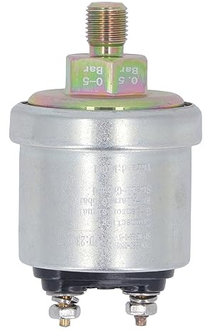 Garosa Motoröldrucksensor, 1/8NPT Gewinde, M10X1, Messing, 0-5bar, für, Wasser Öl Gas