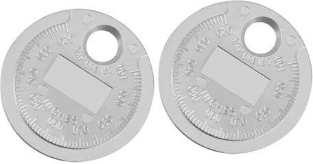 Mikinona 2 Stück Zündkerzen-messgerät aus Kohlenstoffstahl Zündkerzenabstandsmesser 0,02‑0,1 Zoll Messwerkzeug für Zündkerzen