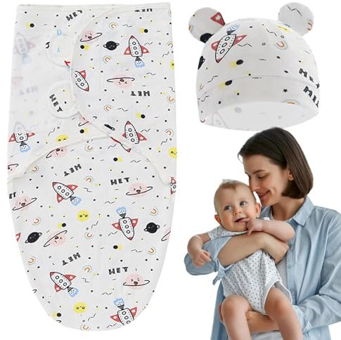 Mixnexorad Baby-Puckdecke, Puckdecke für Neugeborene - Atmungsaktive Puckdecke mit Mütze,Bequeme Pucktücher für Neugeborene für Kinder von 0–1 Jahren