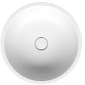 BetteBalance Einbauwaschtisch, rund, 435mm, glasierter Titan-Stahl, A247-000, Farbe: Weiß