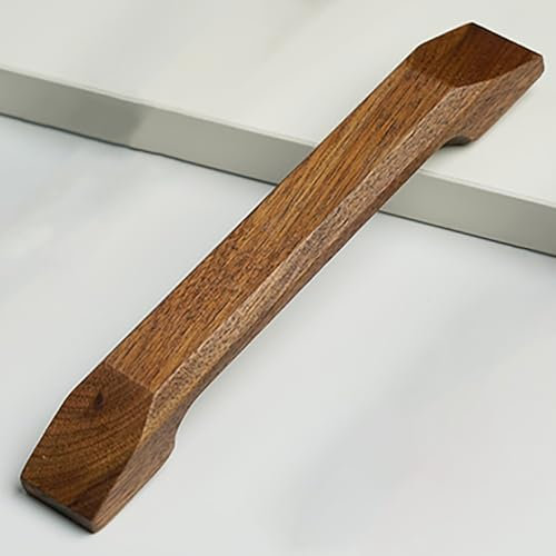 HFDASUENT Schrankgriffe Holz 1 Stück Türgriffe Griff Schranktüren Massiv Eiche Möbelgriffe Türgriff Küchengriff Holz für Schränke, Schubladen, Dekoration