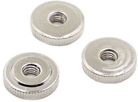 Handdrehschraube M3 M4 M5 M6 M8 M10 aus Nickelstahl, gerändelte, werkzeuglose Festziehmutter, Hand-Rändelmutter for 3D-Drucker, gefedertes Heizbett (Farbe: M8, 2 Stück)(M5 5pcs)