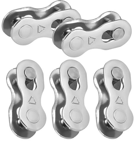 GZDAOXIA 5 Paare Fahrradkettenglied,Kettenschloss Fahrrad,Fahrrad Kettenschloss,Fahrradkette Magie-Gelenk-Verbindungsstück,Fahrradkettengelenk,Fahrradzubehör,für 6/7/8 Geschwindigkeit