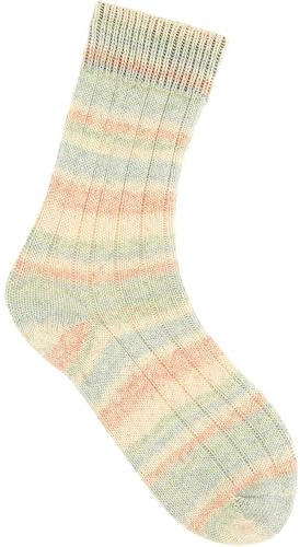 Rico Design Socks Cotton Stretch - Sockenwolle 100g 390m Nadelstärke 2.0-3.0 für ein Paar Socken, Strickwolle, Stricken Pastel