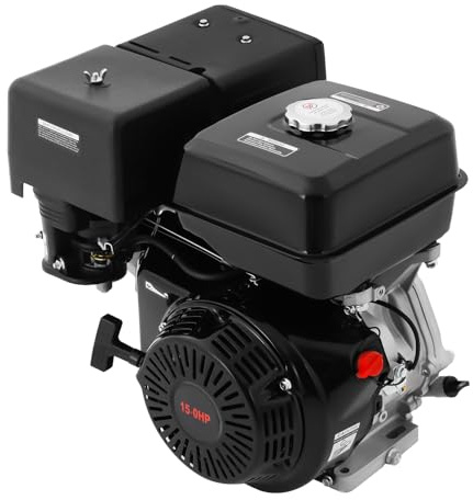 Motor de gasolina de 15 CV, 4 tiempos, motor estacionario, motor multifuncional, motor de alimentación de gas, motor de kart, motor de un cilindro, motor vertical, motor de alimentación con