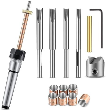 Beimus Kit de fabrication de stylos avec tige et porte-stylos - Mandrin de tournage du bois pour la fabrication de stylos et de tour à bois