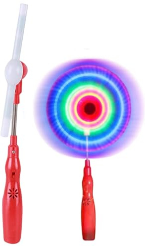 LED Spinner Toy, Flashing Windmill Light, Colorful Pinwheel Music, Built-In Sound Effects, Lightweight Handheld Design, Perfect for Birthday Parties and Nighttime Outdoor Events