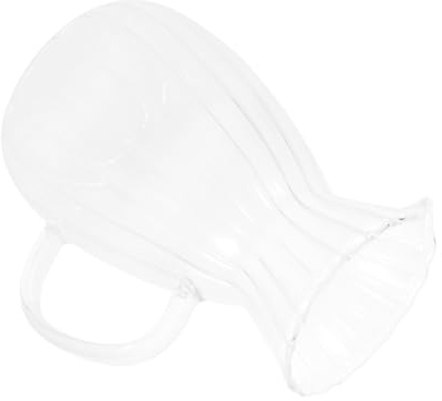 Cabilock Delicate Glass Milk Pitcher With Pouring Spout Household Jug Smooth Surface Easy To Clean Suitable For Milk Serving