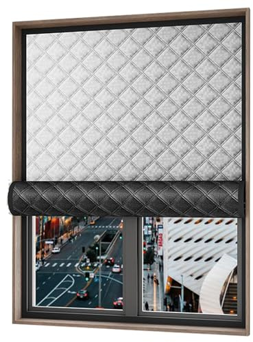 Zymoplas Maximum Insulation With Thick And Strong Soundproof Curtains Thick And Strong Blackout Fabric Curtains For Roads, 120 * 120cm