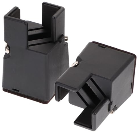 Ipetboom 2pcs Adjustable Furniture Leg Risers Height Silent Wear Resistant Desk and Bed Raiser Blocks for Legs Ergonomic Support