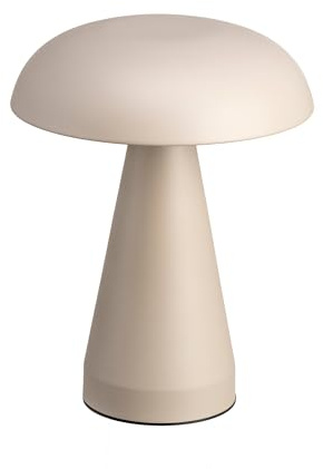 Luxus - Tischleuchte Touch Sofia - Taupe - H21 x Ø16 - Terrassenlampe - Schreibtischlampe - LED - Wiederaufladbar - Dimmbar - Tischlampe für innen und außen