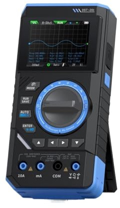 DST-210 3-in-1 Digital Oscilloscope Multimeter 19999 Counts 10MHz 48Msps Portable Automotive Oscilloscope Electrical Tool(DST-201 (1MHZ))