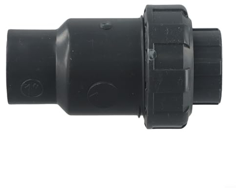 Yhenlovtt Clapets anti-retour de piscine de 32 mm pour bassins et piscines extérieures, pièce de rechange anti-refoulement en PVC durable