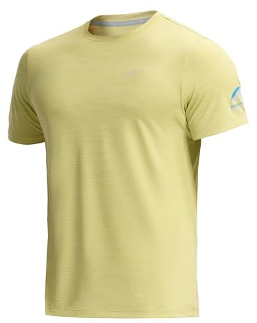 Pioneer Camp Sportshirt Herren Kurzarm Atmungsaktive Leicht Running Shirt Feuchtigkeitsableitend Elastisch Performance Funktionsshirt für Bergsteigen Trailrunning