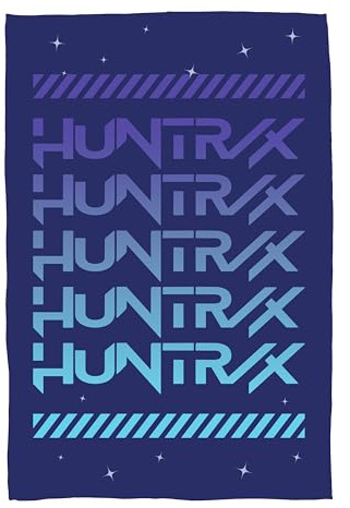 Coperta in pile con licenza ufficiale K Pop Demon Hunters | Pile morbidissimo e caldo | Design Huntrix Power | Perfetta per la casa, la camera da letto, i pigiama party e il campeggio | 100 x 150 cm