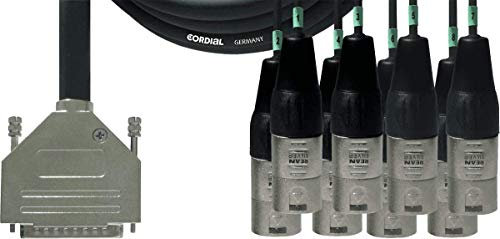 Cordial Intro Multicore D-Sub/XLRm 8-way, Rean Connector, 3.0m - Cavo multicore analogico
