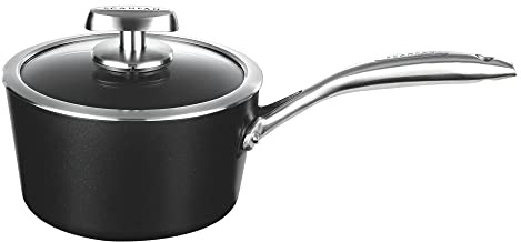 Scanpan PRO IQ Nonstick Covered Saucepan, 2 quart, Black
