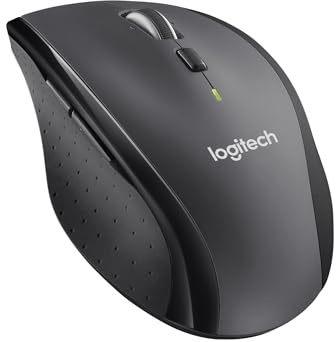 Logitech M705 - Ratón (Right-Hand, Optical, RF Wireless, Negro)