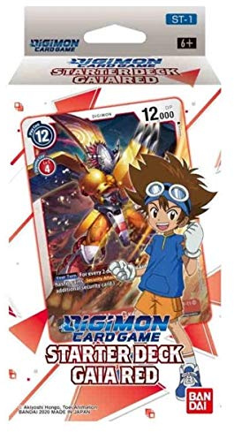 Bandai - Digimon Kartenspiel: Starter-Kartenspiel Gaia Red, Sammelkartenspiel