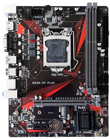 XIGAWAY Carte mère B85M-VH pour ordinateur de bureau M.2 LGA 1150 USB 16 Go DDR3