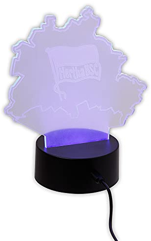 Hertha BSC Berlin LED Lampe Licht Karte Berlin