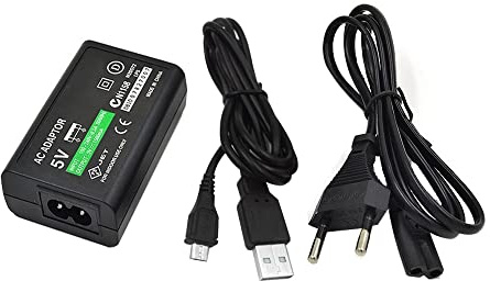 WICAREYO Netzteil Kompatibel für PS Vita 2000, Netzteil AC Adapter EU Stromkabel Kompatibel für PS Vita 2000