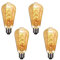 Y.W.Licht ST64 Edison Vintage Lampe Dimmbar 6W 2700K E27 Glühbirne Antike Wicklung Beleuchtung Entspricht 60W Filament Retro Birne Ideal für Nostalgie und Retro Beleuchtung im Haus Café Bar(4 Stück)