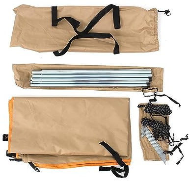 Coche Sun Shade Toldo Refugio Portátil para Coche Tienda Campaña Lateral para Techo Coche Parasol Anti-UV Toldo Impermeable Sombrilla Toldo Lluvia para SUV para Jeep Parasol Coche (Color : Khaki, Ta