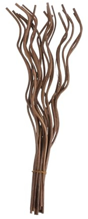 Amosfun 40 Stück Rattan Ersatzstäbchen für Ätherische Öle Aromadiffusor Duftstäbchen lang Natürlich Aromatherapie und Dekoratives Accessoire für Zuhause