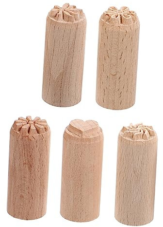 Operitacx 2cm Holzstempel Jahrgang Buchstabenformen Keksdekoration Knete Töpferwerkzeuge aus Holz Holzstempel zum Selbermachen Teig schmücken Unterglasur einstellen Schimmel