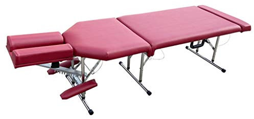 CAFIEDR Spa-Liegen Massageliegen Faltbares 3-teiliges tragbares höhenverstellbares Beauty-Tattoo-Bett Professionelles Bett für physikalische Behandlungen für zu Hause