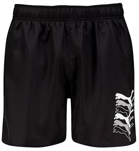 Puma Cat Logo Mid Length Swim Trunks Uomo (Pacco da 1)