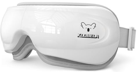 klobela Augenmassagegerät mit Wärme- und Bluetooth-Musik, FSA/HSA-berechtigtes Augenpflegegerät für Migräne, intelligente Augenmaske zur Entspannung, reduziert Belastung, verbessert den Schlaf