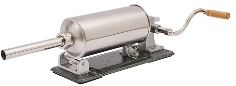 Wurstfüllmaschine aus Edelstahl Manuell Wurstfüller Wurstpresse Wurstfüllmaschine Wurstspritze Wurstpresse 4L horizontale Fleischfüllung