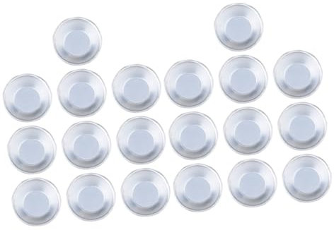 Amosfun 20pcs Non-Stick Egg Tart Moulds Cheesecake Moulds Baking Cups for Fruit Tart Cupcake Egg