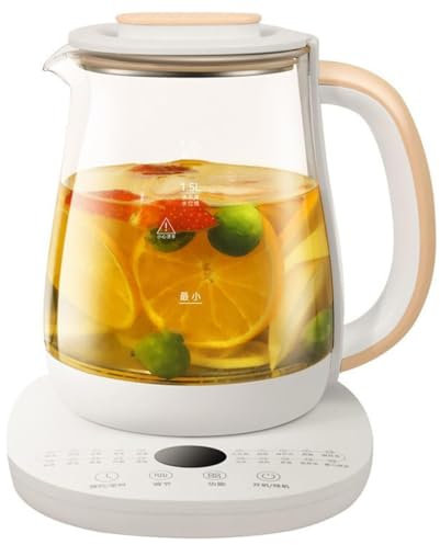OFNHJK Multifunctional Kettle and Stew Pot - 1.8L Glass, 800W Automatic Electric Health Pot for Tea, Hot Water and More
