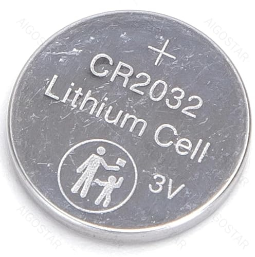 Pila de botón CR2032 de 3 V - Pack de 5, Ideal para Dispositivos electrónicos, Relojes, Juguetes y mandos a Distancia.