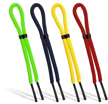 4 Pcs 26 inch Floating Sunglasses Strap, Adjustable Sunglasses Retainer Anti-Lost Eyeglass Straps for Water Sports Boating Kayaking Surfing Men Women