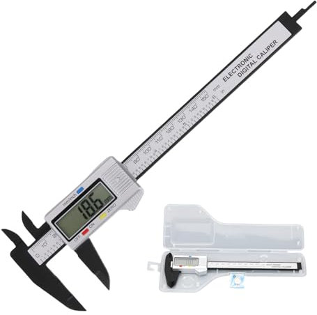 Digital Vernier Caliper, 150mm Height Measurement Device Digital Caliper Lightweight Electronic Measuring Calipers Auto Off Calipers Measuring Tool for DIY Household Jewelry Woodworking - 6in