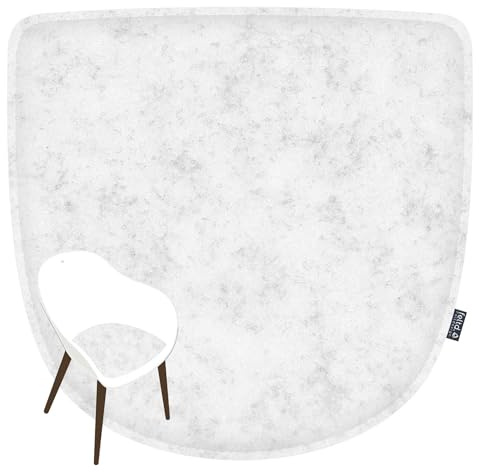 Feltd. Filz-Sitzkissen kompatibel mit IKEA Grönsta Armlehnstuhl, Marble | Größe Breite 41 cm/Tiefe 39 cm; gepolstert; mit Antirutschbeschichtung