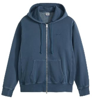 Levi's Uomo Giacca in Felpa con Cappuccio, Relaxed Fit, Blu (Sargasso Sea Garment), M
