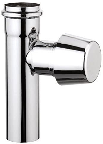 Cornat T318208 Verlängerungs-Rohr, mit Belüfter, 32 x 125 mm, chrom