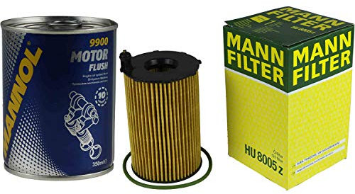 Original MANN Ölfilter HU 8005 z + SCT Motor Flush Motorspülung