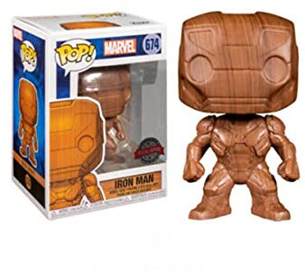 POP! Funko Marvel Iron Man Wood Deco Vinyl Figure - Special Edition