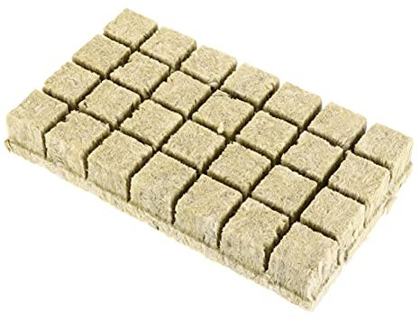 Cabilock 28Pcs Mineralwool Wachsen Würfel Starter Stecker für Anlage Wachsen Hydrokultur Wachsen Media für Verwurzelung Stecklinge Klon Pflanzen Keimung Starten 4X3. 6CM Anzucht