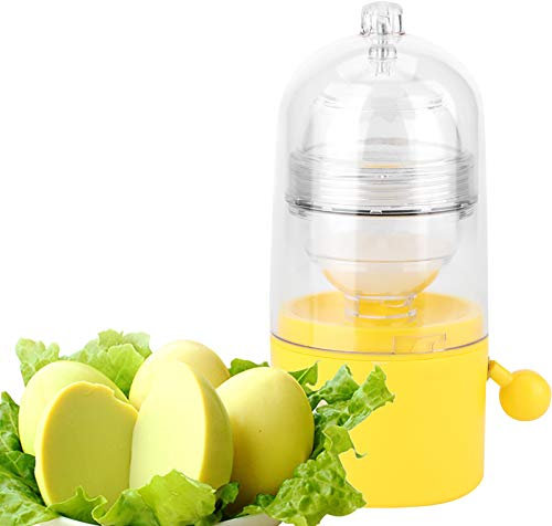 Alvinlite Handbetriebener Golden Egg Maker Egg Dotter White Mixer Tragbarer Egg Scrambler für Eierkochwerkzeuge