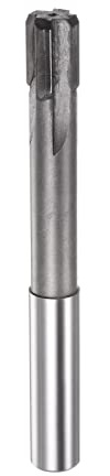sourcing map Chucking Reamer 13.1mm H7 C1/K30 Carbide Tip Precision Straight Flutes Round Shank Lathe Machine Milling Cutter