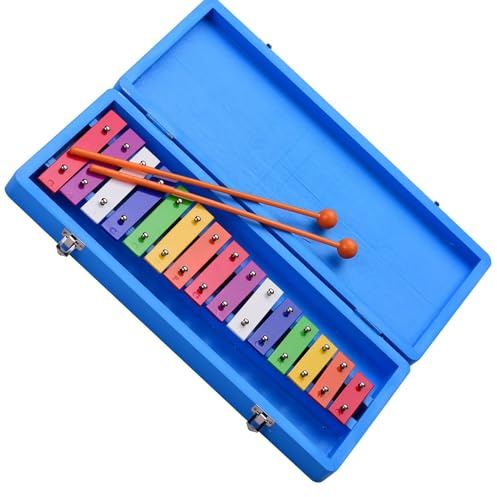 Glockenspiel Xylophon mit 15 Tasten, exquisites, farbenfrohes Schlaginstrument Glockenspiel Set