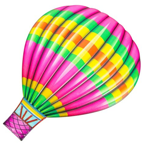 IMIKEYA Hängendes Heißluftballon-dekor Aus Eisen Für Wanddekoration Farbiger Heißluftballon-anhänger Für Zimmer Garten Und Hinterhof-schmuck